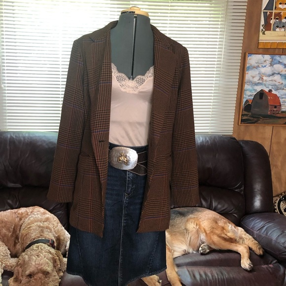 Vintage Plaid Blazer - Picture 5 of 12